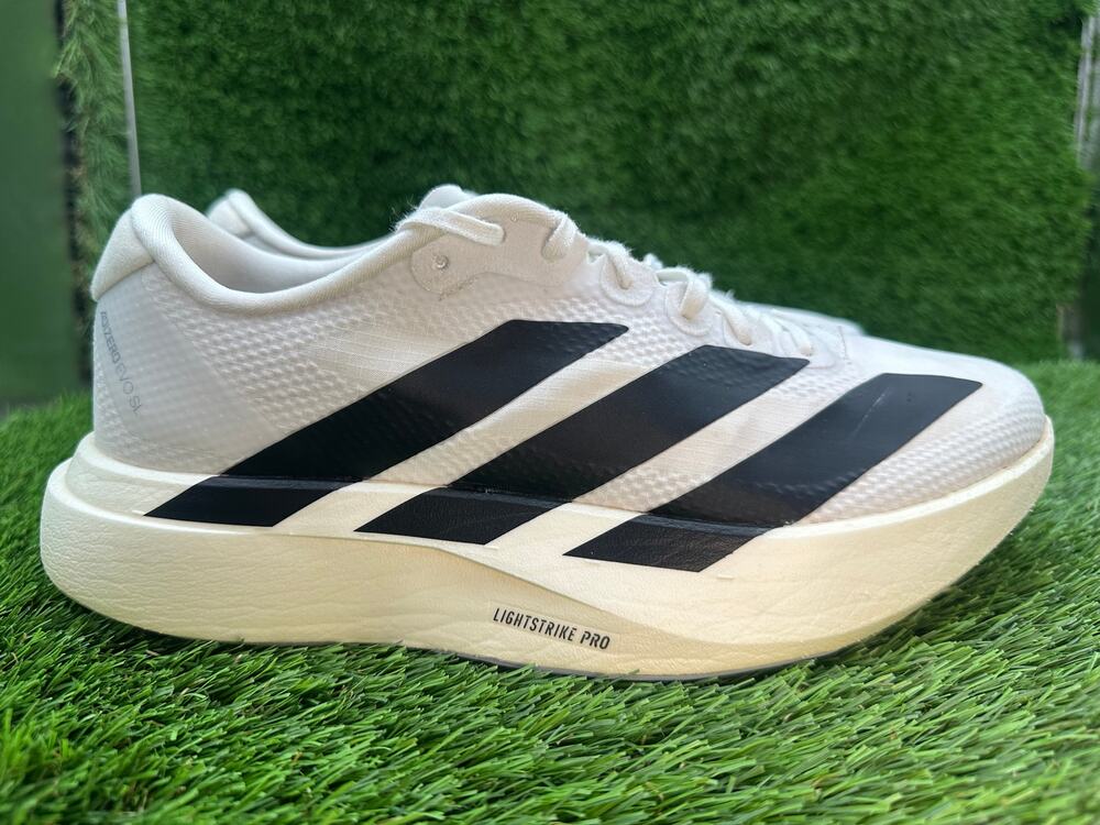 Adidas Adizero EVO SL JR4736 Athletic Sneaker Women's 8.5 White Textile Running